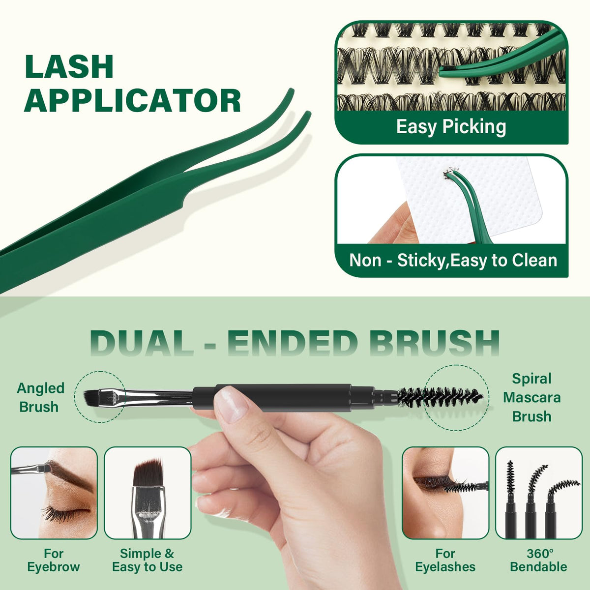KEYYOU lash strips in various lengths displayed
