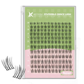 KEYYOU Naiad Lash Clusters front view with packaging