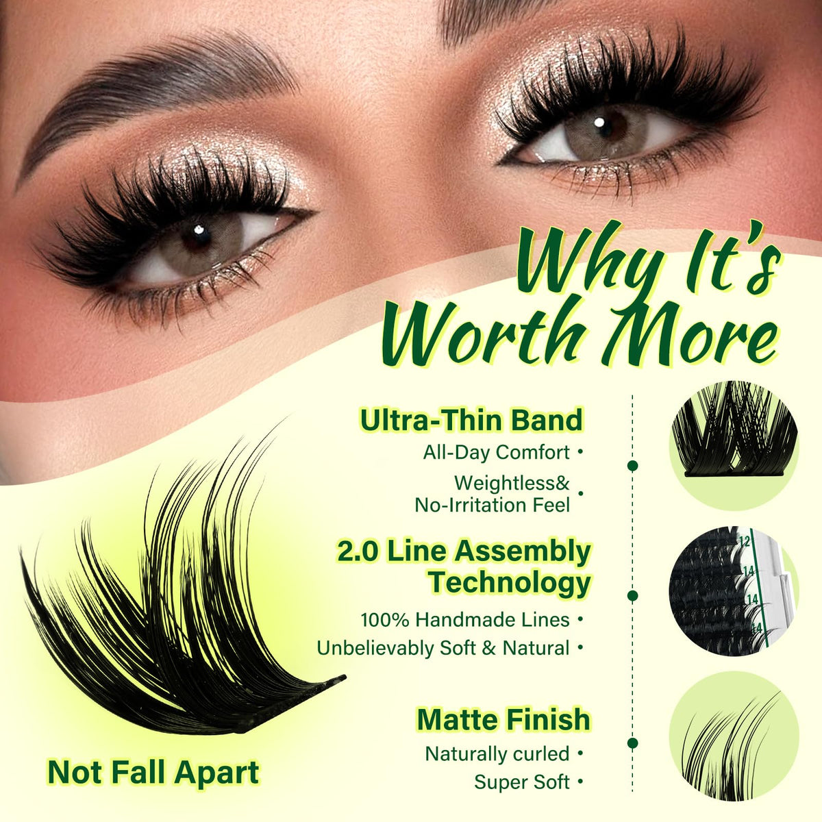 KEYYOU super hold mascara brush included in the kit
