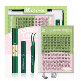 KEYYOU Venus Lash Clusters Kit packaging front view