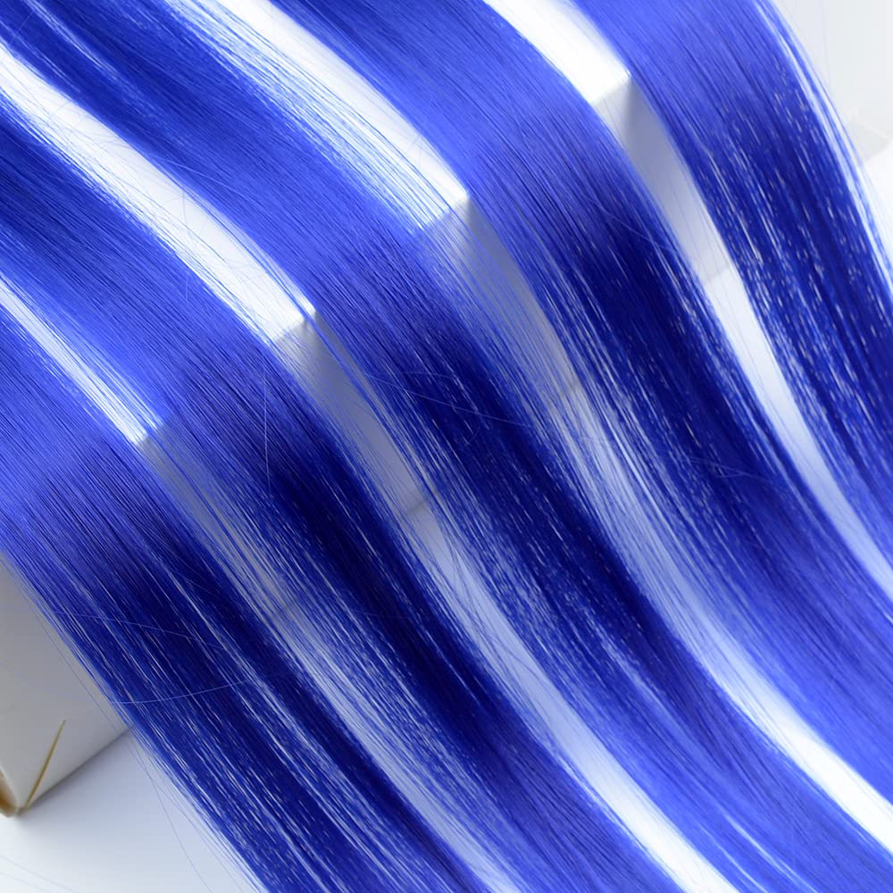 KGBFASS blue hair extensions in packaging