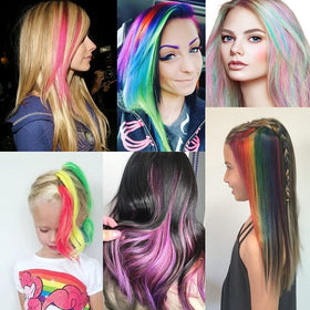 KGBFASS Clip in Hair Extensions styled in hair