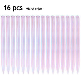 KGBFASS Colored Clip-in Hair Extensions close-up of snap clip