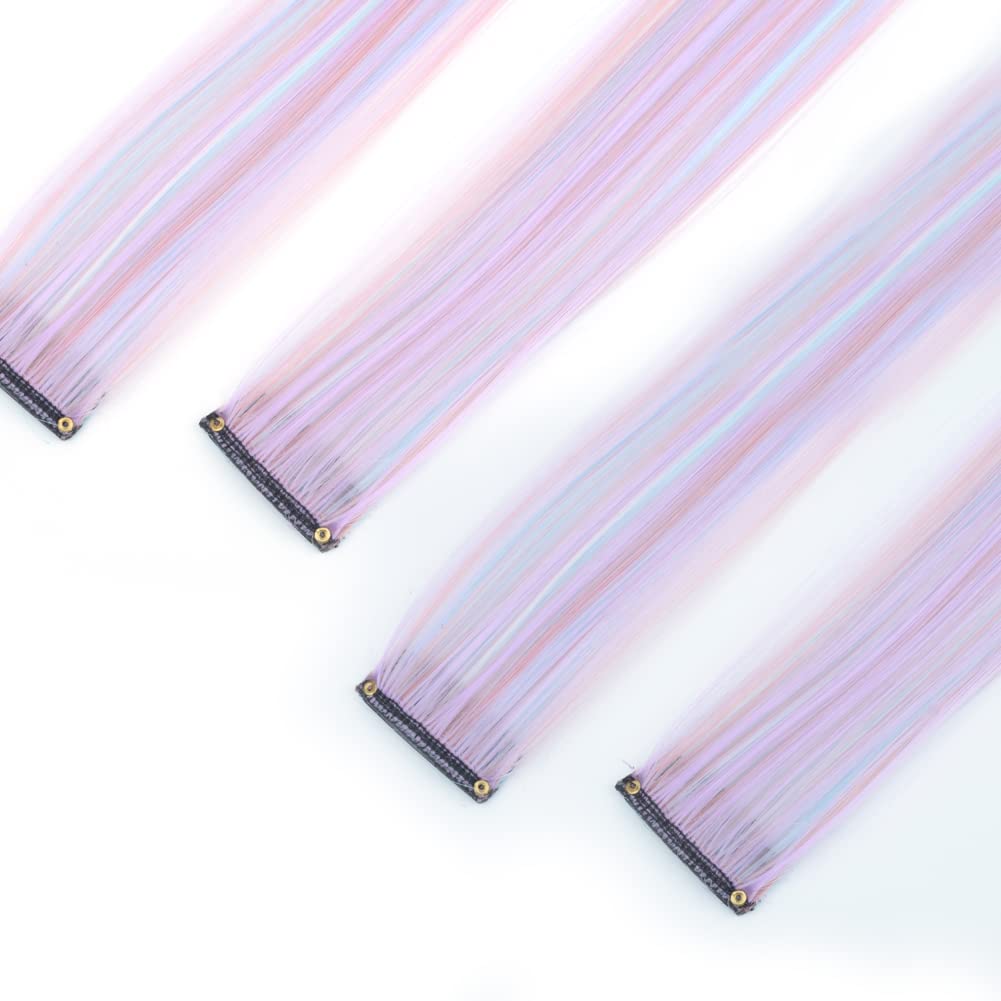 KGBFASS Colored Clip-in Hair Extensions showing design