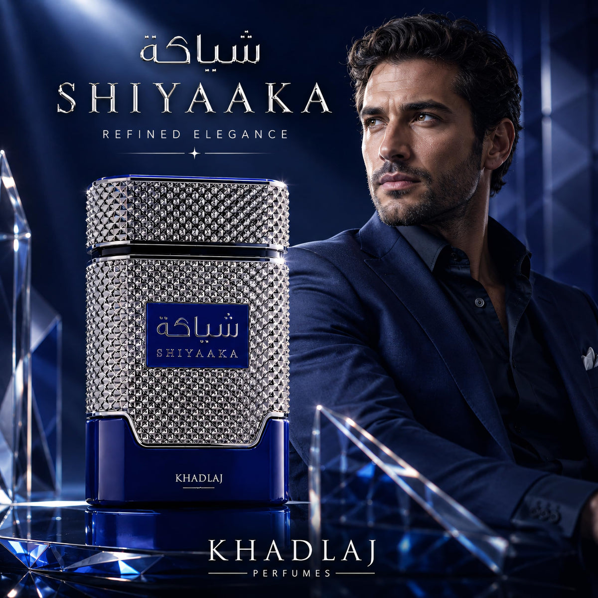 KHADLAJ Shiyaaka Blue Eau De Parfum with citrus fruits