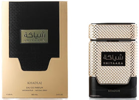 KHADLAJ Shiyaaka Gold Eau De Parfum bottle close-up