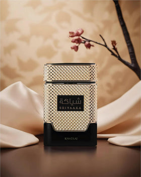 KHADLAJ Shiyaaka Gold Eau De Parfum bottle side view