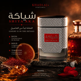 Khadlaj Shiyaaka Silver Eau de Parfum lifestyle scene