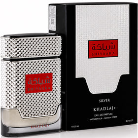 Khadlaj Shiyaaka Silver Eau de Parfum spray nozzle close-up