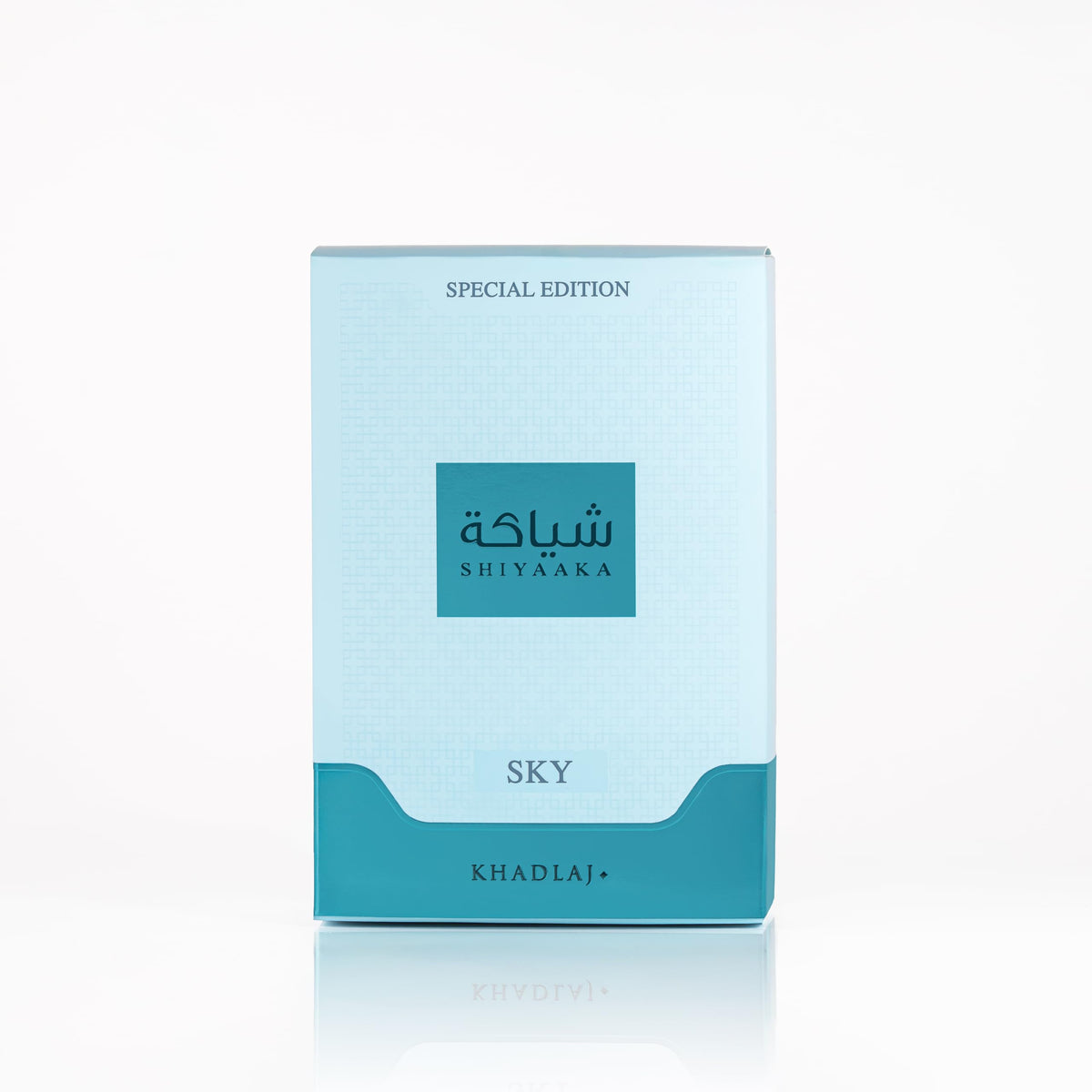 KHADLAJ Shiyaaka Sky bottle with floral accents