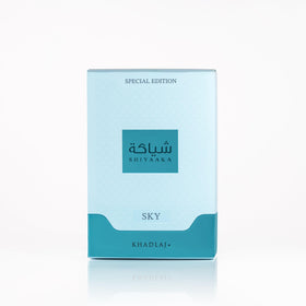 KHADLAJ Shiyaaka Sky bottle with floral accents