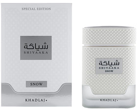 Khadlaj Shiyaaka Snow fragrance bottle side view