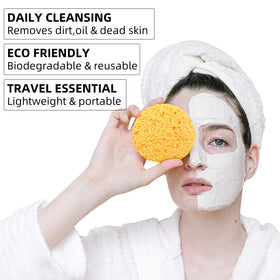 kickleen facial sponge expanded with water