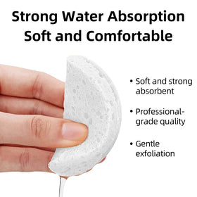 Kickleen Facial Sponge used for cleansing face