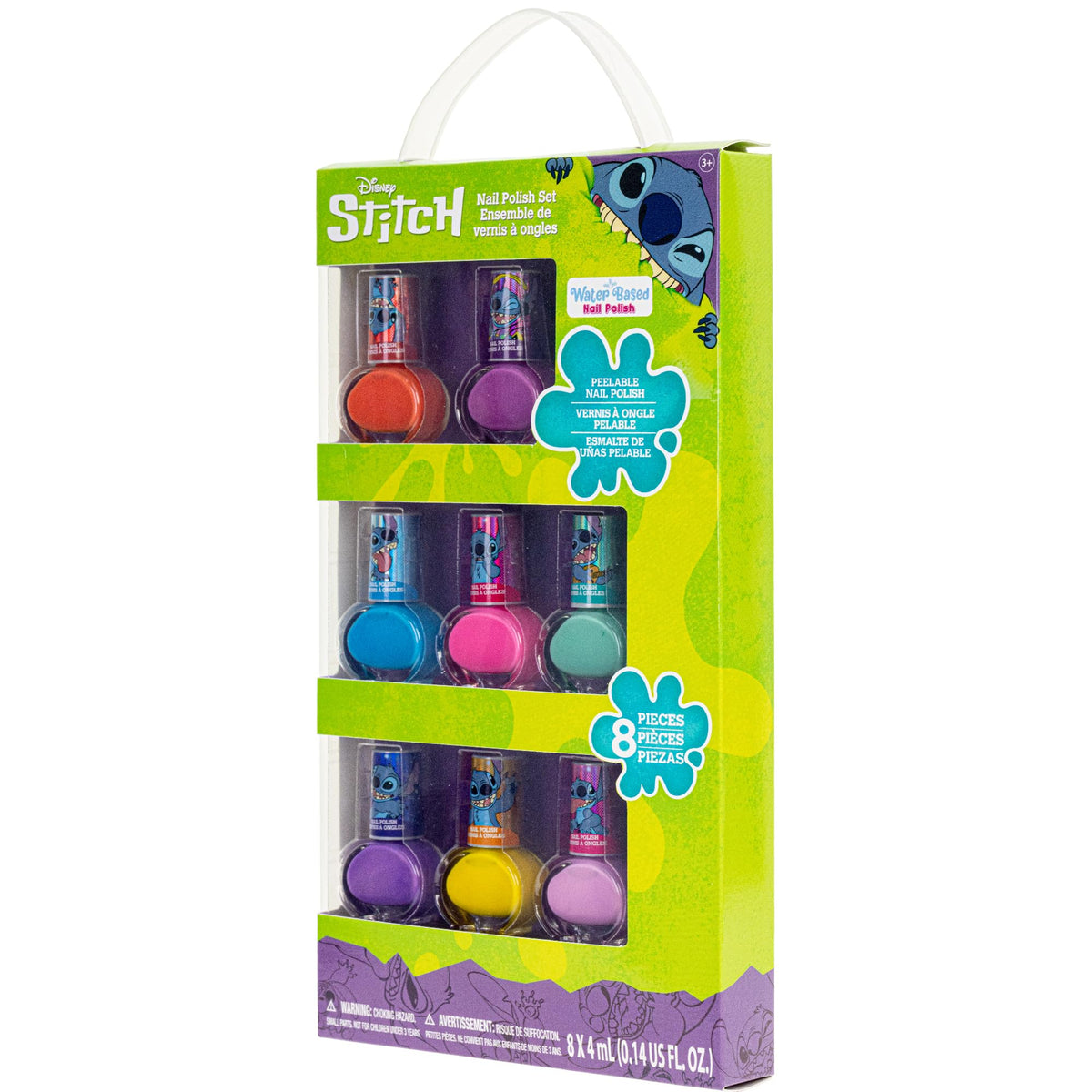 Kids enjoying nail art with Townley Girl Disney Stitch Nail Polish Kit