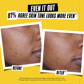 Kiehl's Better Screen UV Serum SPF 50+ on vanity with makeup