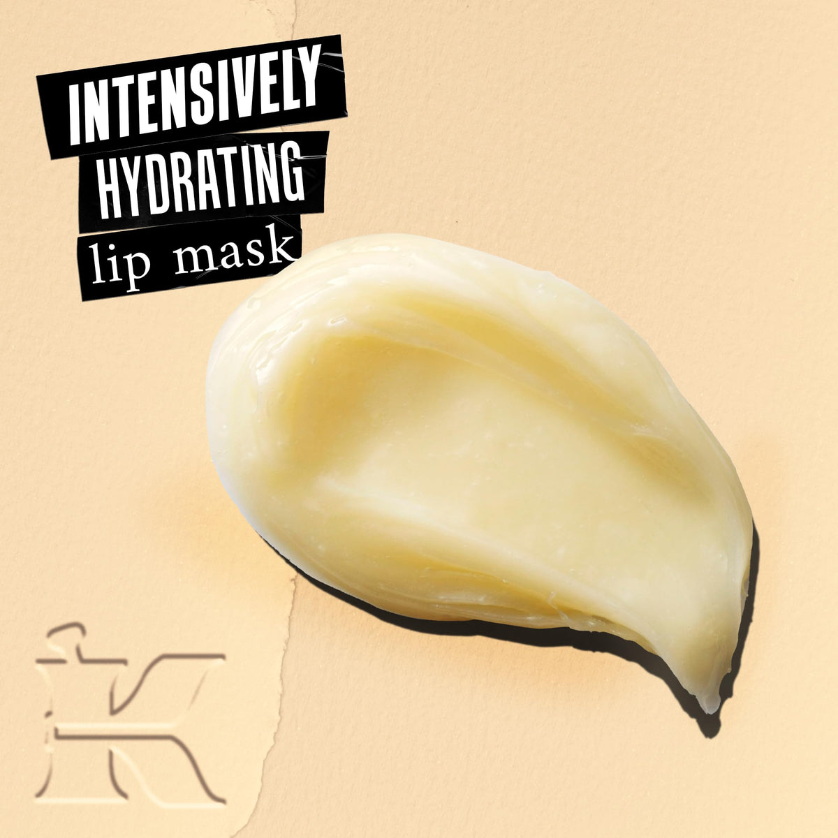 Kiehl's Buttermask For Lips showing texture on fingertip
