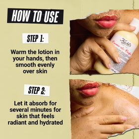 Kiehl's Creme de Corps Body Lotion lifestyle scene