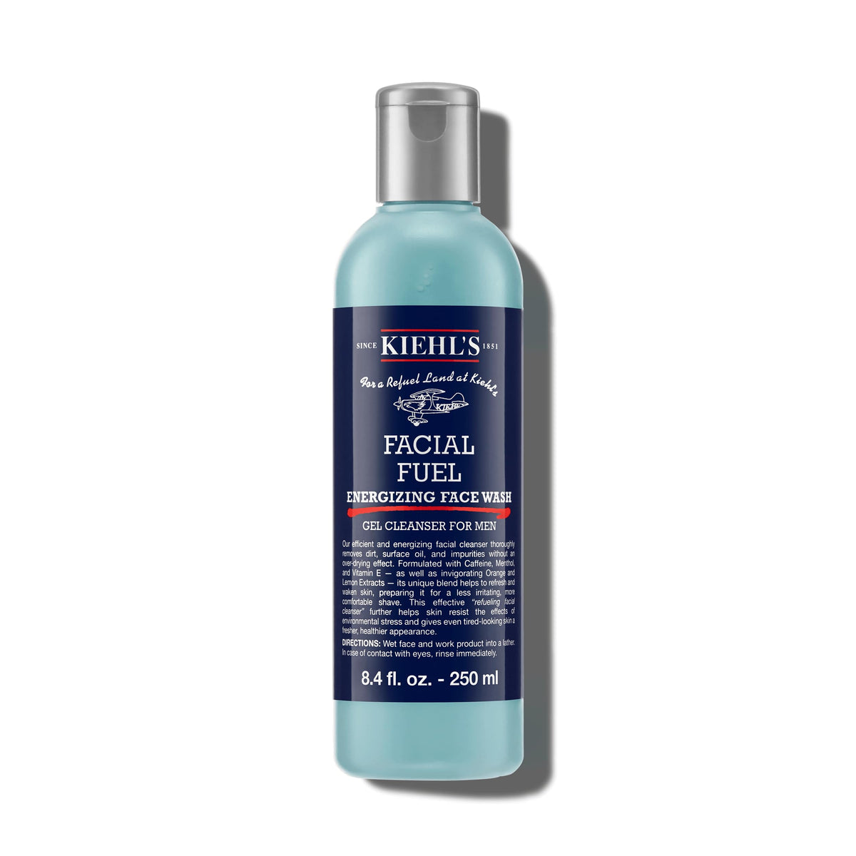 Kiehl's Facial Fuel Men's Energizing Face Wash 8.4 fl oz front view