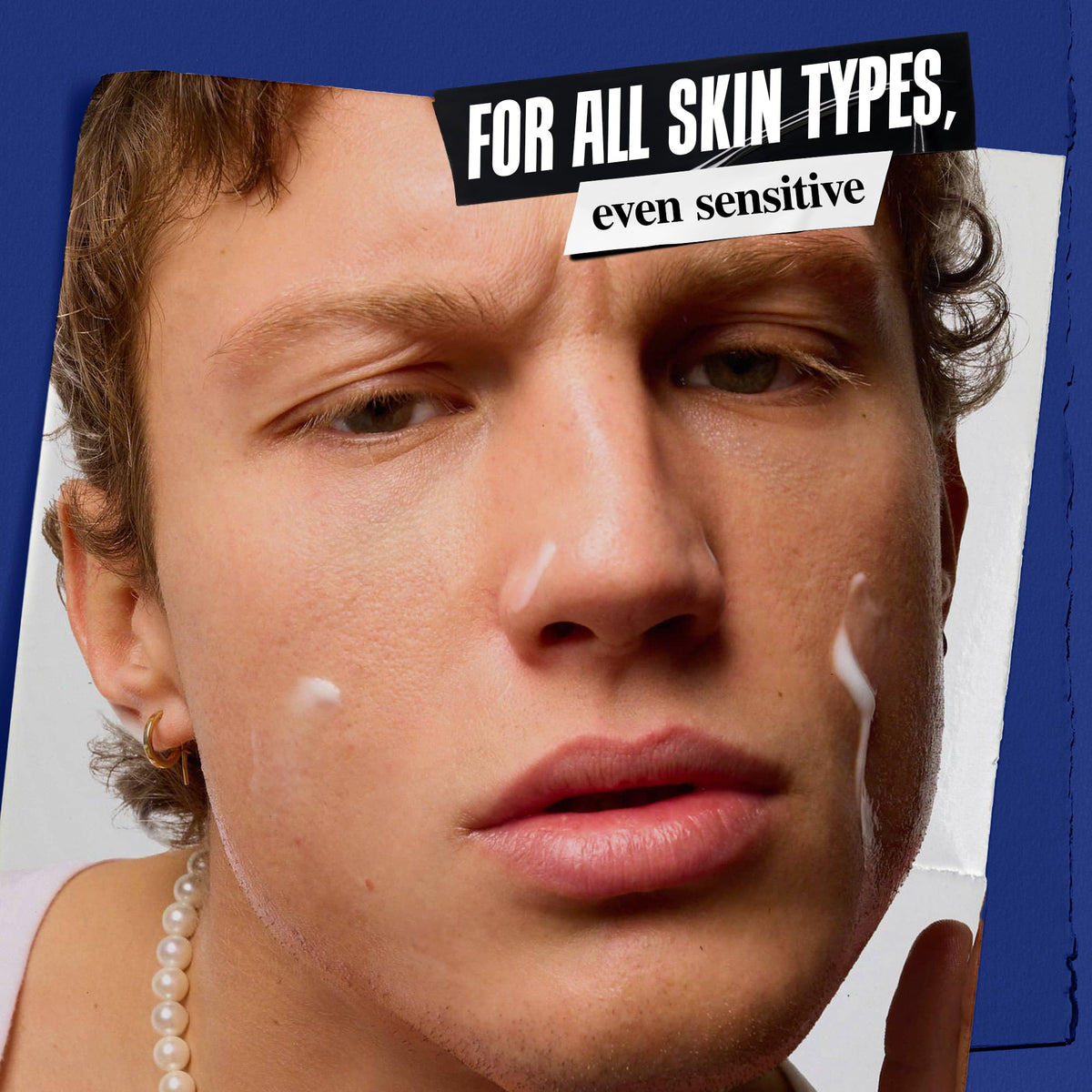 Kiehl's Facial Fuel Men's Energizing Moisturizer application on skin
