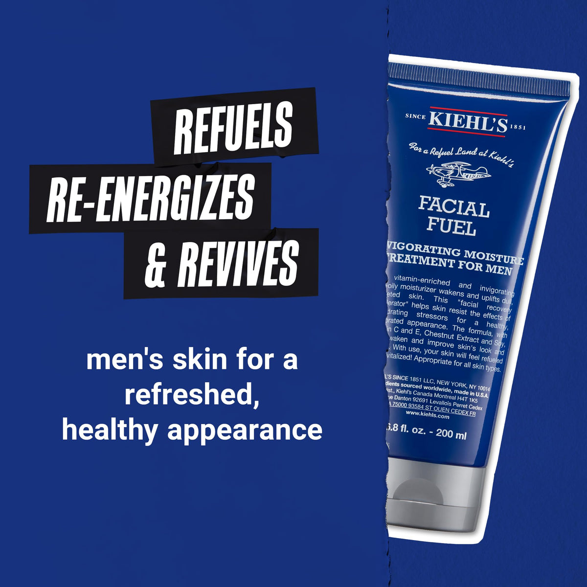 Kiehl's Facial Fuel Men's Energizing Moisturizer texture close-up