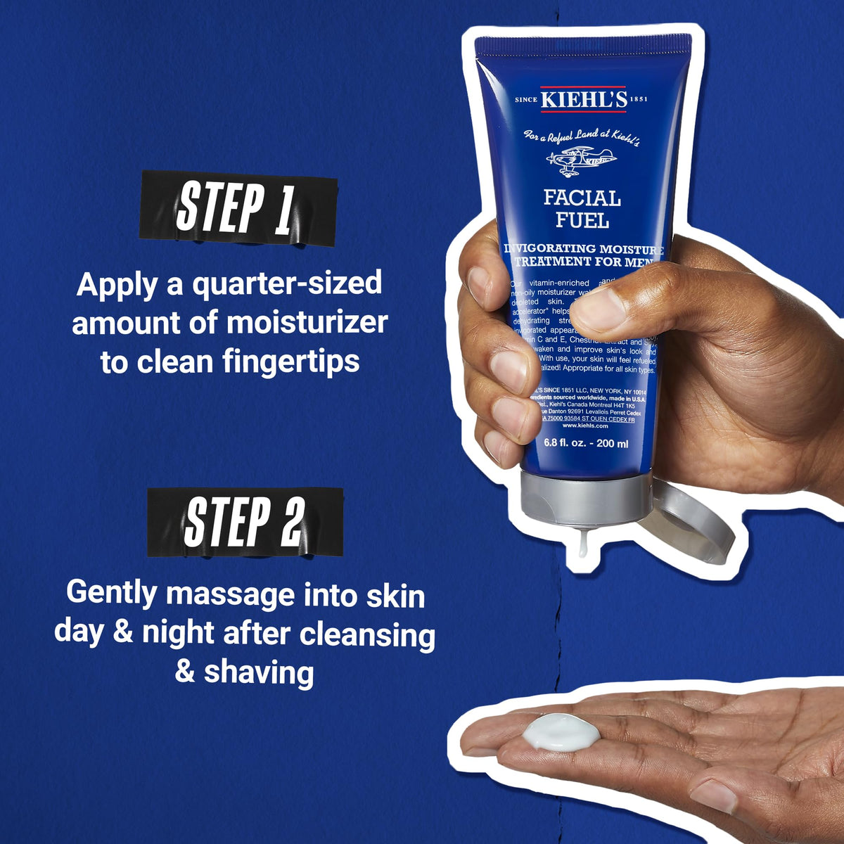 Kiehl's Facial Fuel Men's Energizing Moisturizer with ingredients