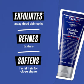 Kiehl's Facial Fuel Men's Energizing Scrub application on skin
