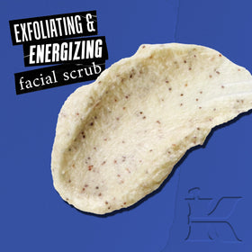 Kiehl's Facial Fuel Men's Energizing Scrub back view with ingredient list