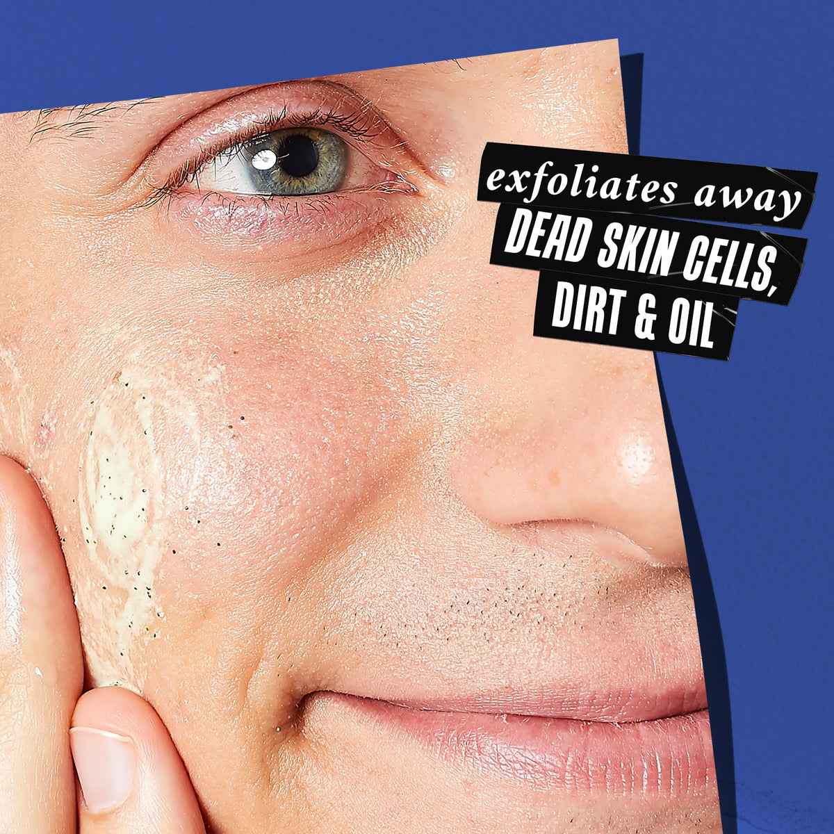 Kiehl's Facial Fuel Men's Energizing Scrub side view showing packaging