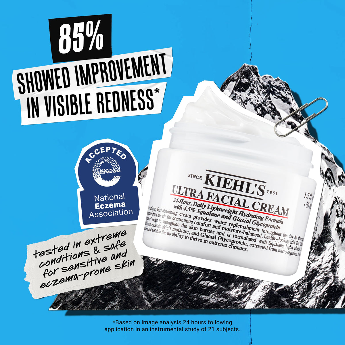 Kiehl's Ultra Facial Cream application on skin