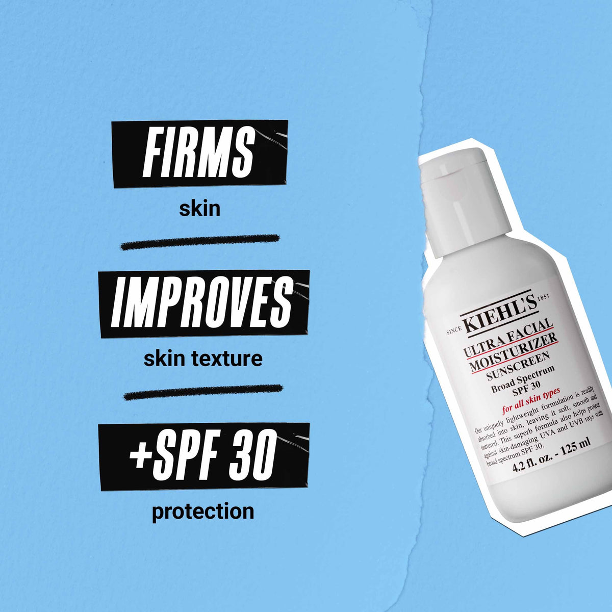 Kiehl's Ultra Facial Moisturizer with SPF 30 in lifestyle setting