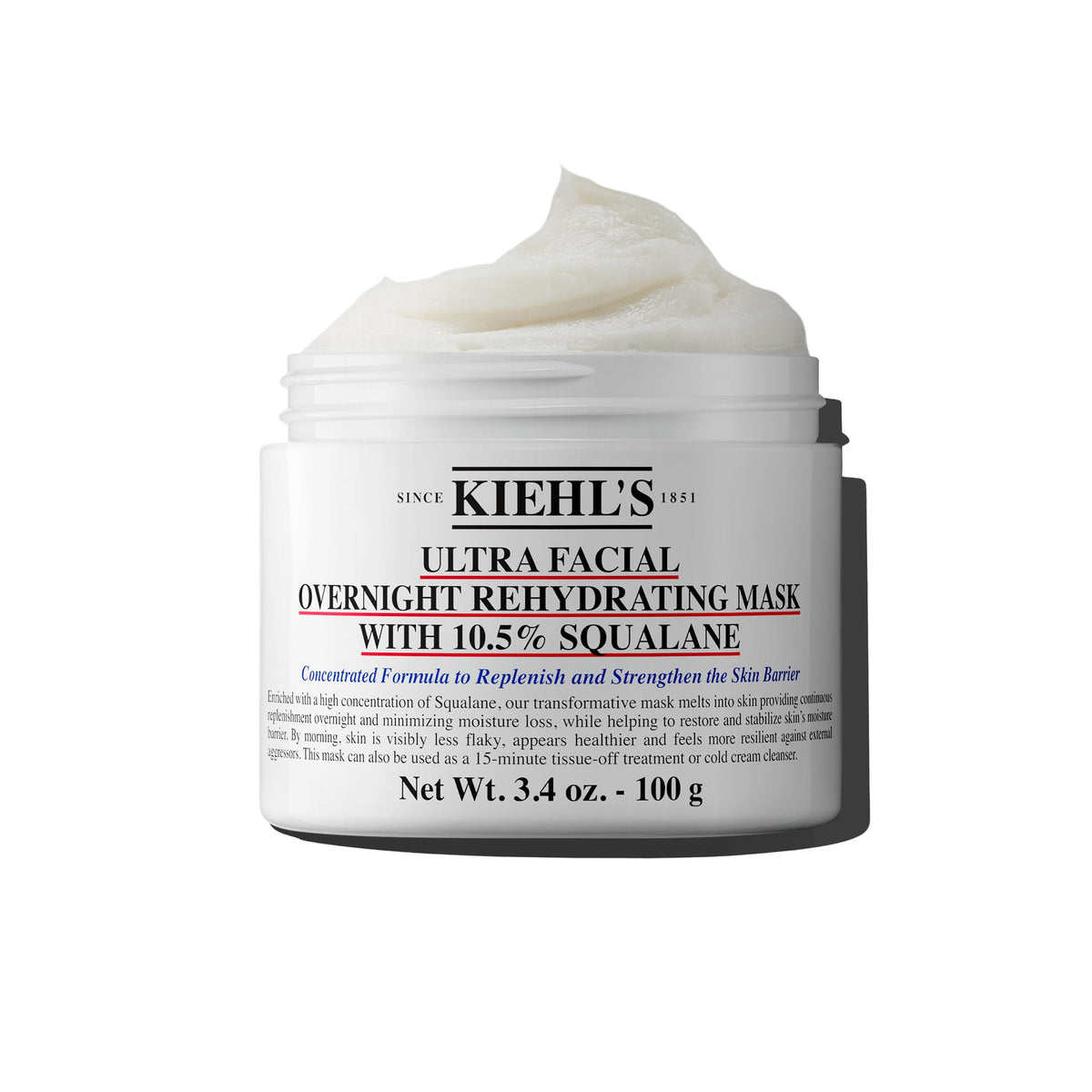 Kiehl's Ultra Facial Overnight Face Mask front view with packaging