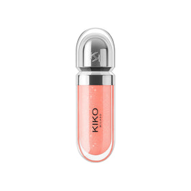 Kiko Milano 3D Hydra Lip Gloss 03 Pearly Apricot applicator close-up