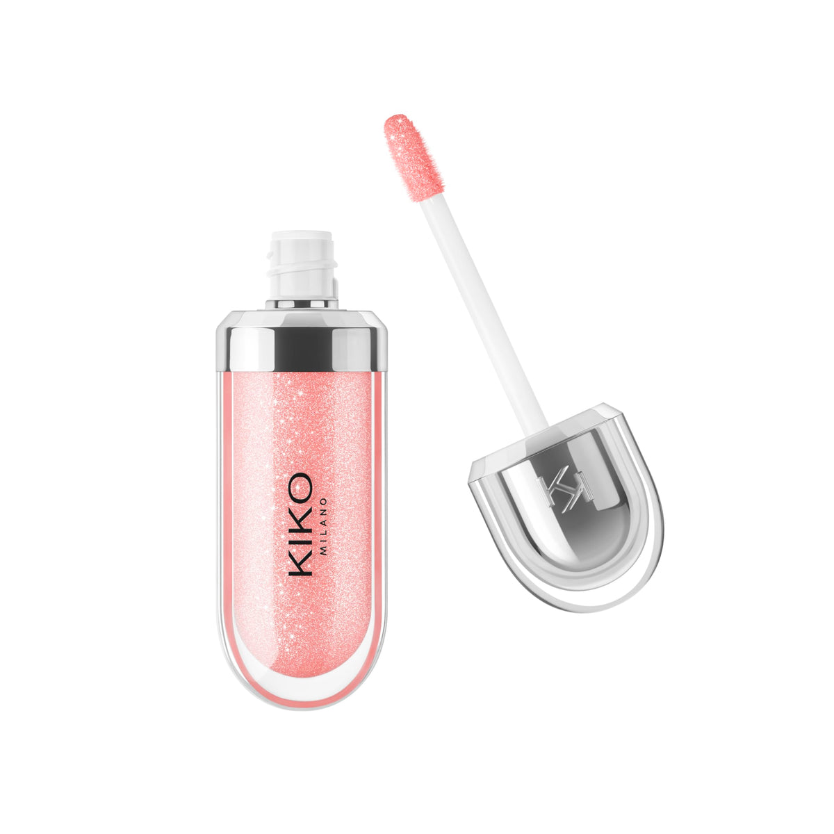Kiko Milano 3D Hydra Lip Gloss 04 Pearly Peach Rose front view