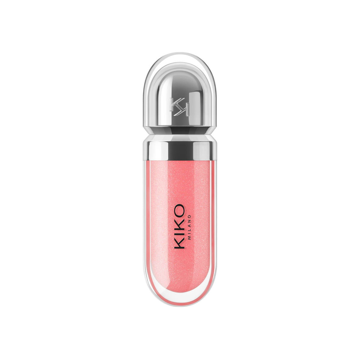 Kiko Milano 3D Hydra Lip Gloss 07 Pink Magnolia applicator close-up
