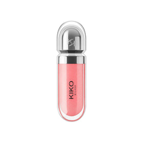Kiko Milano 3D Hydra Lip Gloss 07 Pink Magnolia applicator close-up