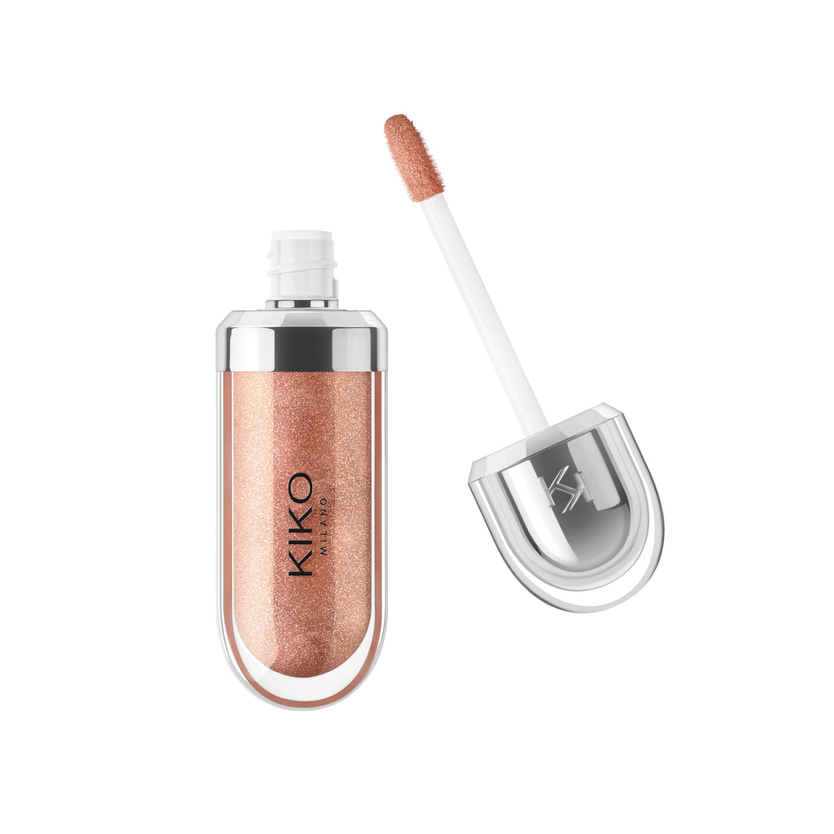 Kiko Milano 3D Hydra Lip Gloss 18 Golden Sparkle front view