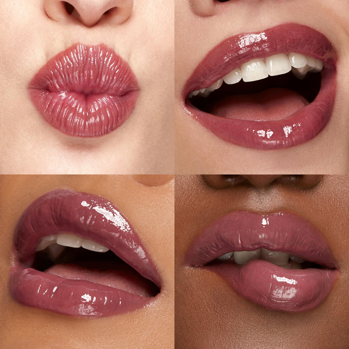 Kiko Milano 3D Hydra Lip Gloss 21 Brun Rose on lips
