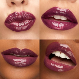 Kiko Milano 3D Hydra Lip Gloss 30 Deep Purple swatch on skin
