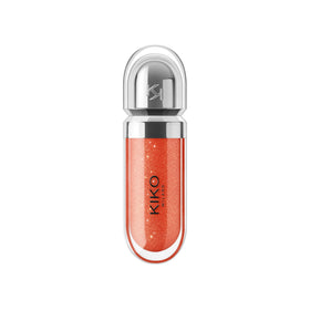 Kiko Milano 3D Hydra Lip Gloss 34 Pearly Blood Orange applicator close-up