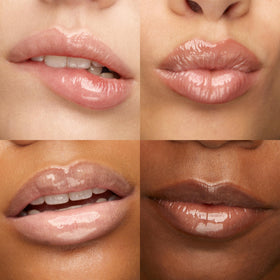 Kiko Milano 3D Hydra Lip Gloss Natural Beige texture on lips