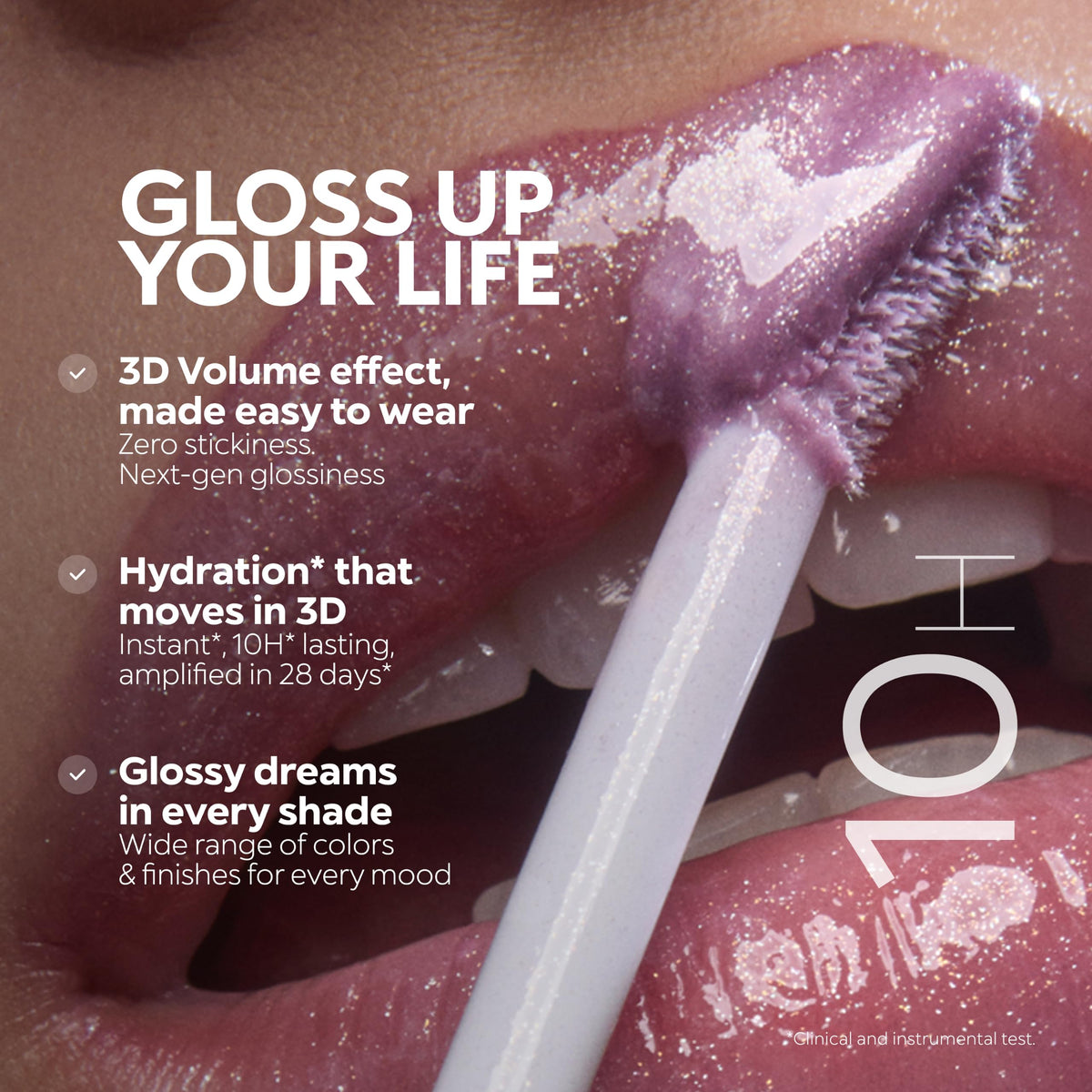 Kiko Milano 3D Hydra Lip Gloss with other beauty products