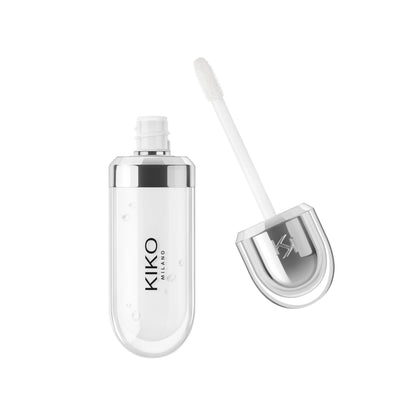 Kiko Milano 3D Hydra Lipgloss 01 front view with metallic cap