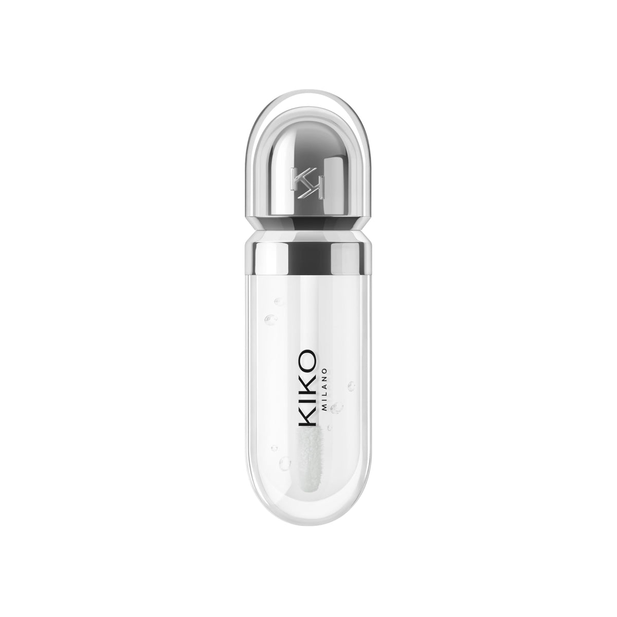 Kiko Milano 3D Hydra Lipgloss 01 wand applicator close-up