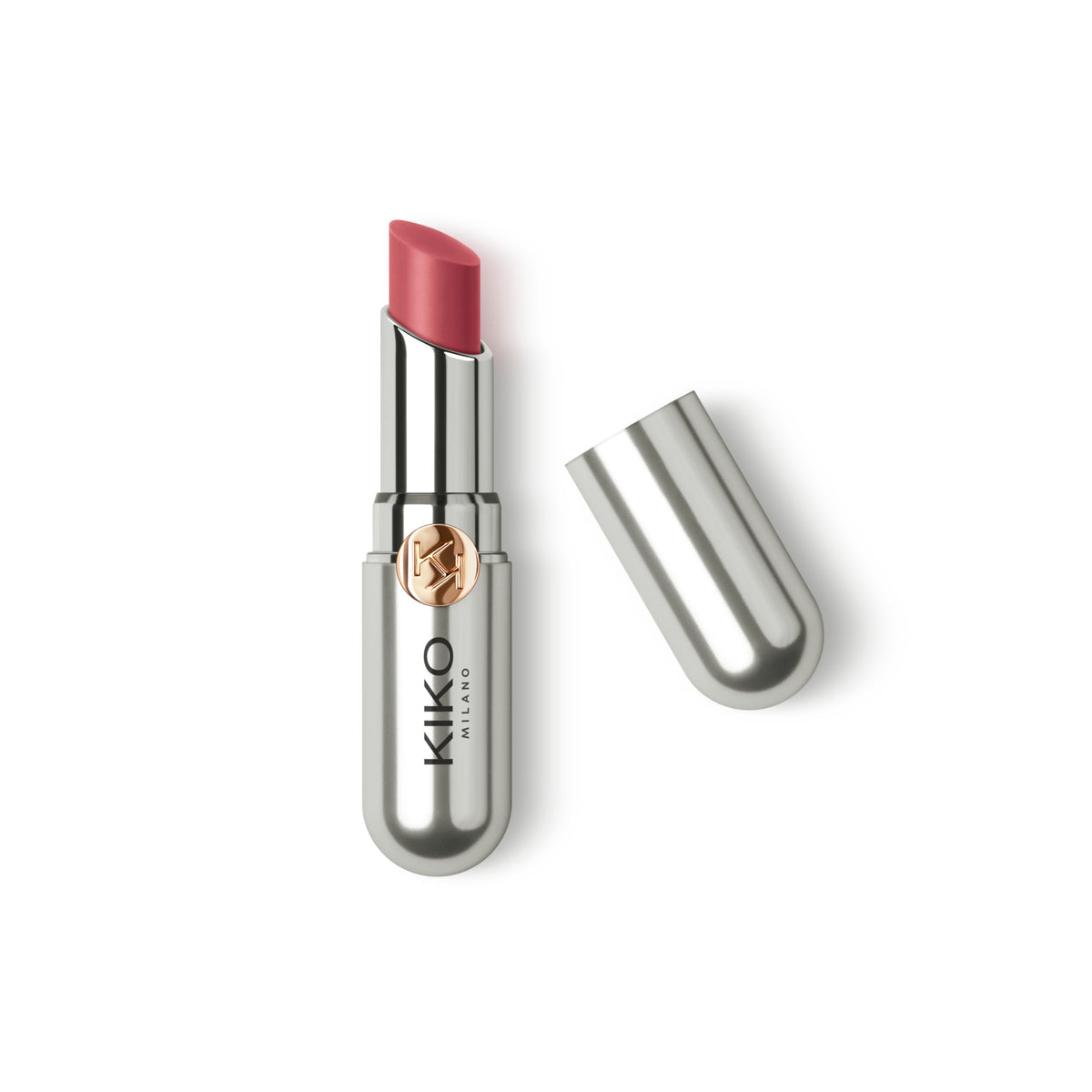 Kiko Milano Coloured Balm 06 front view with metallic packaging