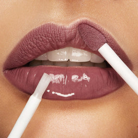 Kiko Milano Unlimited Double Touch Liquid Lipstick swatch on lips