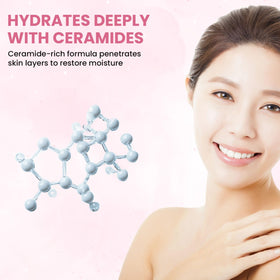 Kikumasamune lotion application on dry skin