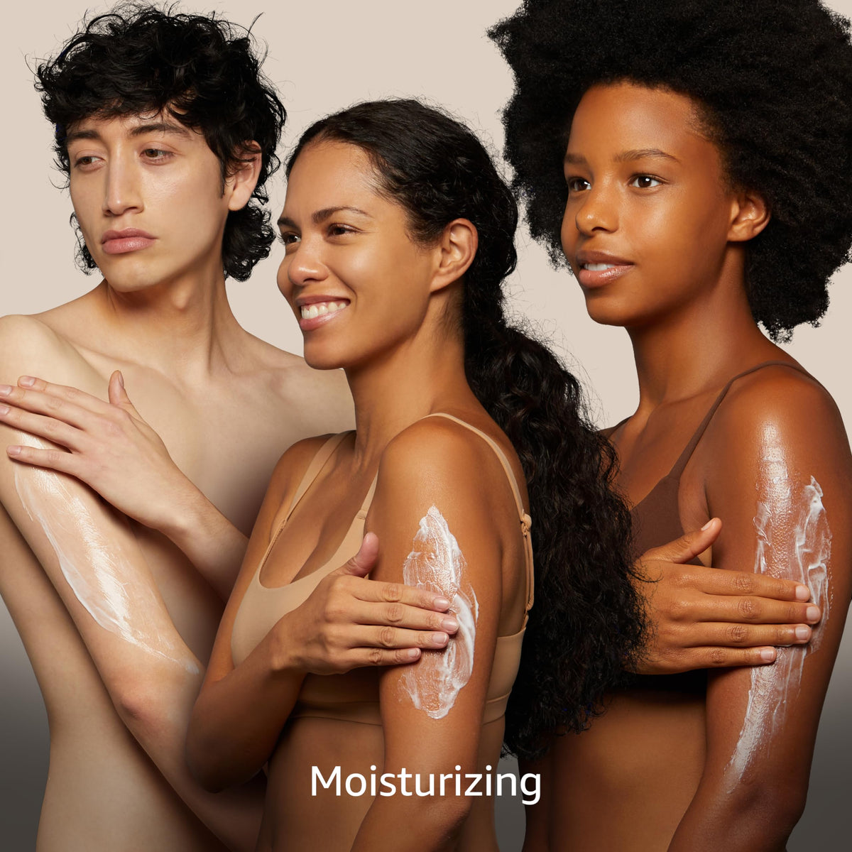 Kikumasamune lotion on skin demonstration