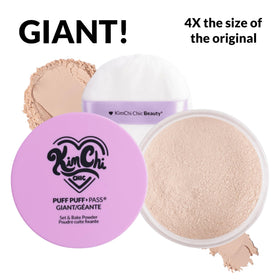 Kimchi Chic Puff Puff Pass Loose Setting Powder 80g with velour puff
