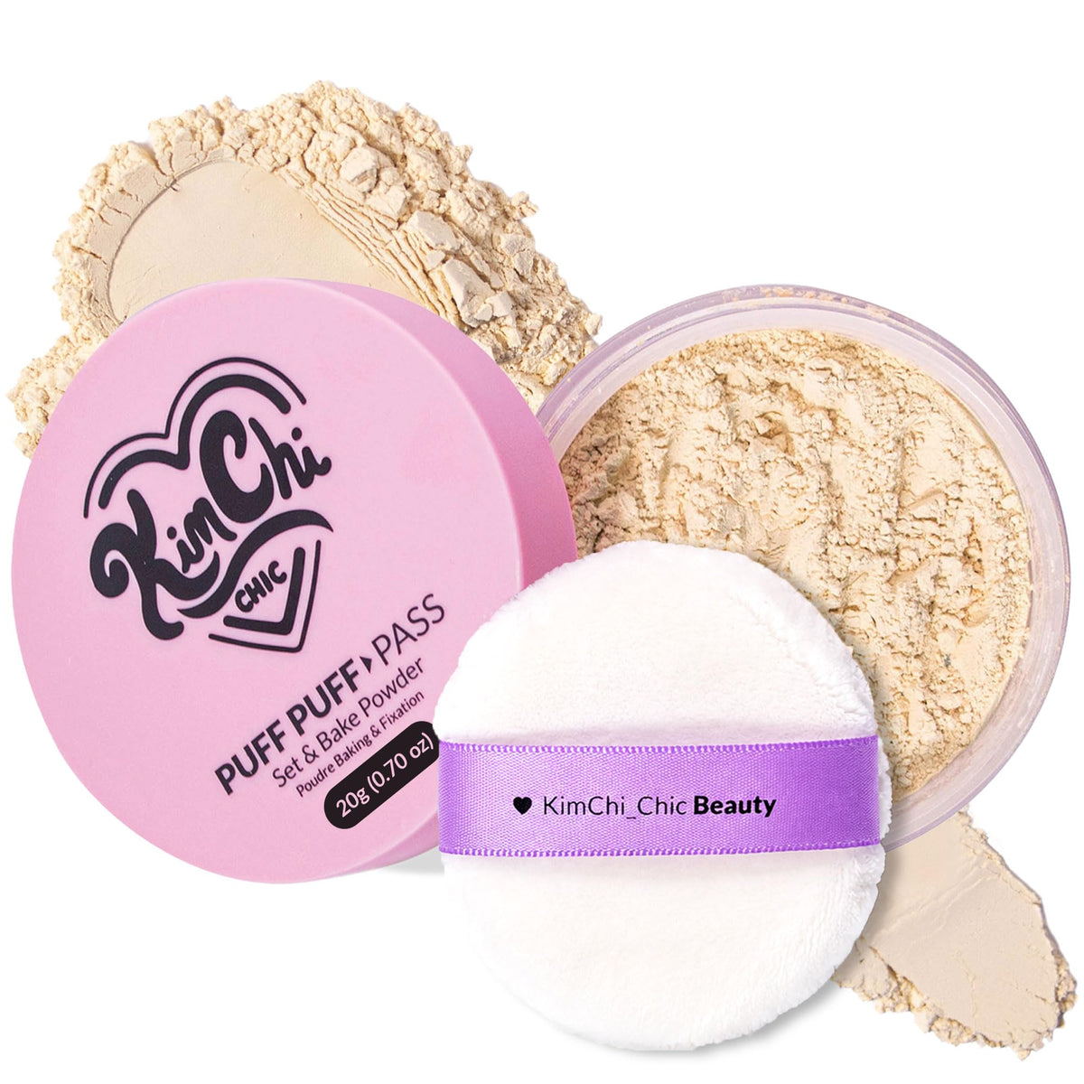 Kimchi Chic Puff Puff Pass Loose Setting Powder front view